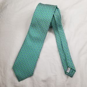 Knottery Blue Green Flower Tie